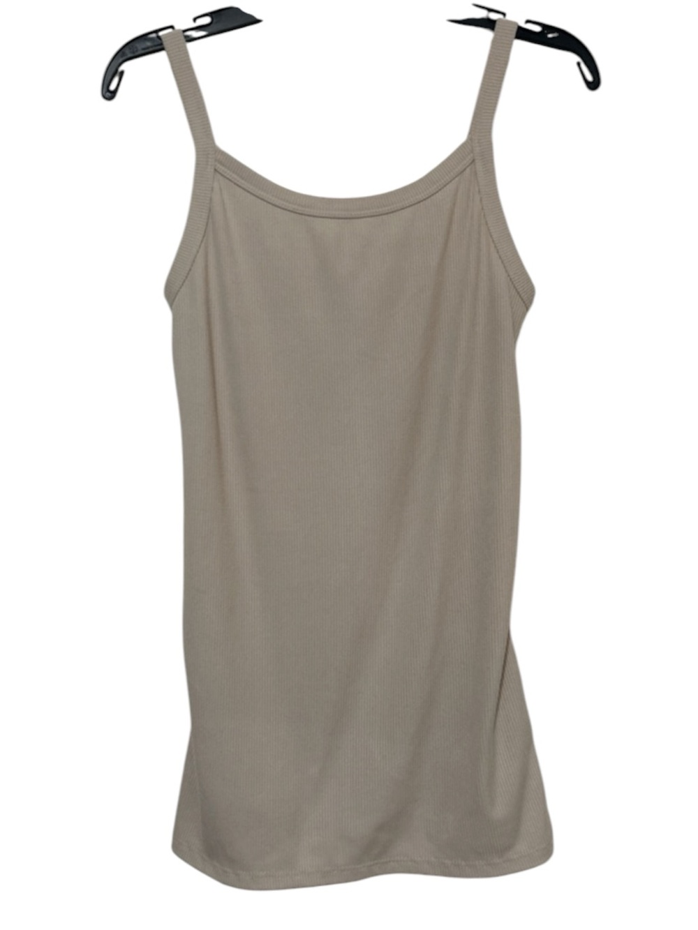 No Boundaries Ribbed Cami Tank Top Beige XS
